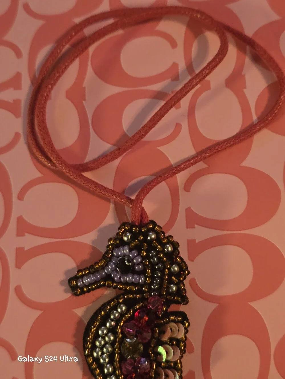 Seahorse Bag Charm/ Keychain NEW